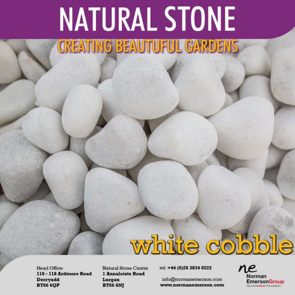Stone White Cobble 40-80mm