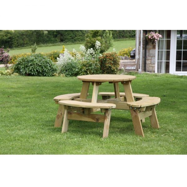 Katie Round Picnic Table Display